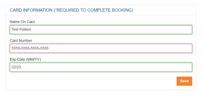 My Patient Was Unable To Add Their Credit Card